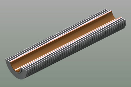 Aluminum extruded finned tubes