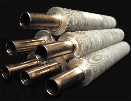 Extruded finned tubes