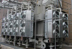 OFAF Transformer oil coolers installation